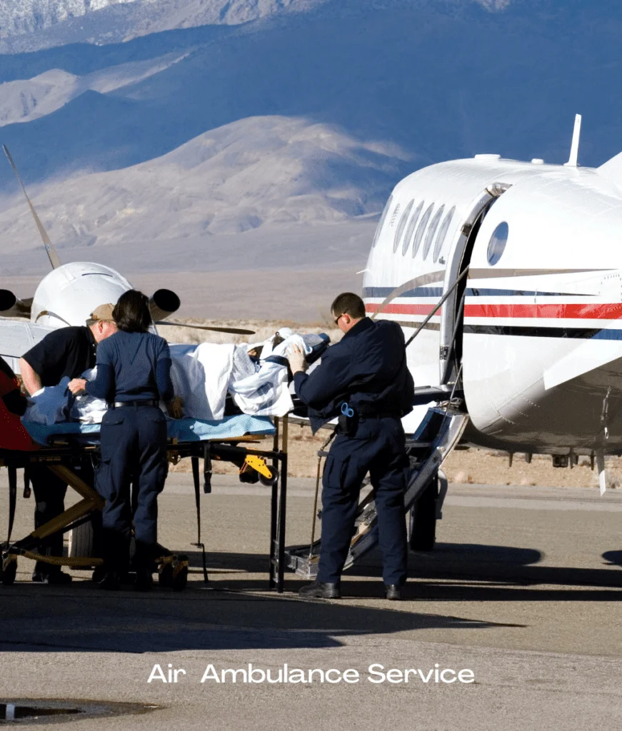 Air ambulance in flight - Safe Fly Air Ambulance providing medical transfers with dedicated medical professionals and advanced equipment for safe and efficient journeys