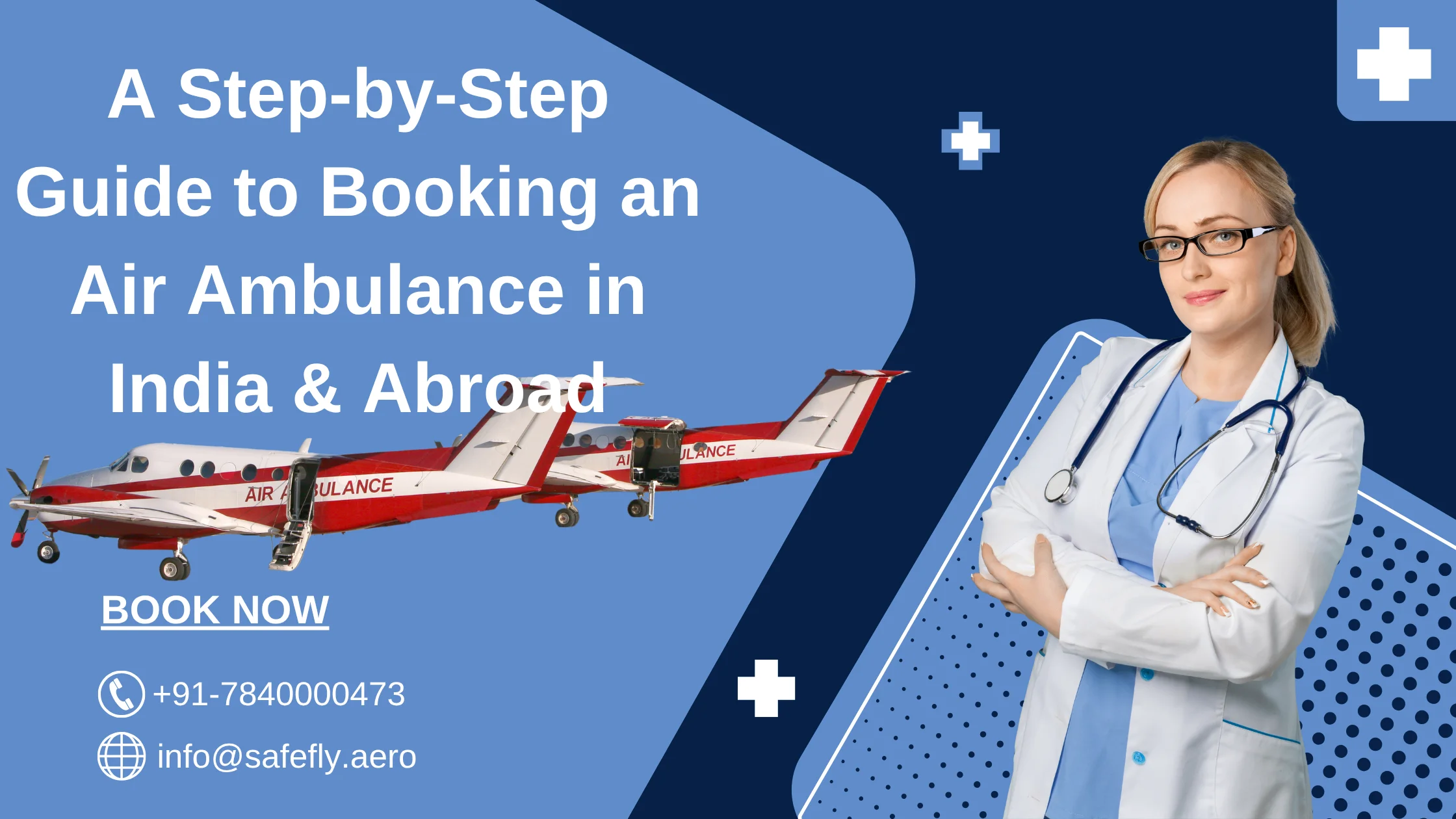 Coordinator arranging an air ambulance booking for a patient transfer in India